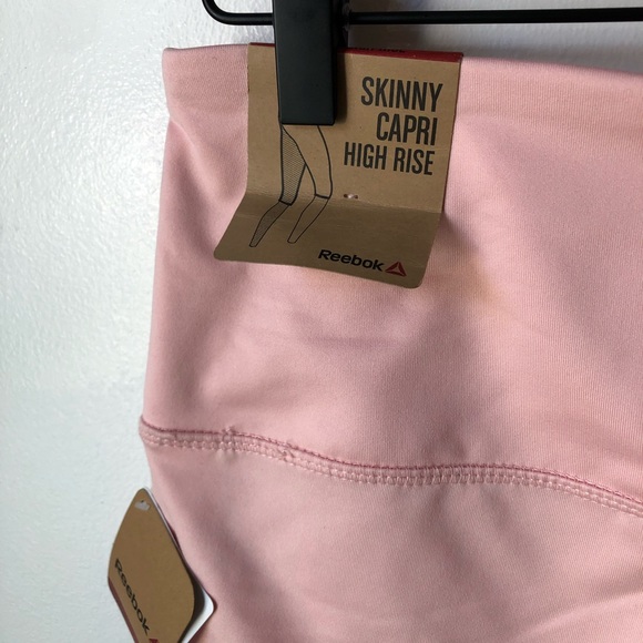 Reebok Women's Align High Rise Capri Leggings Impatiens Pink M - Picture 16 of 16